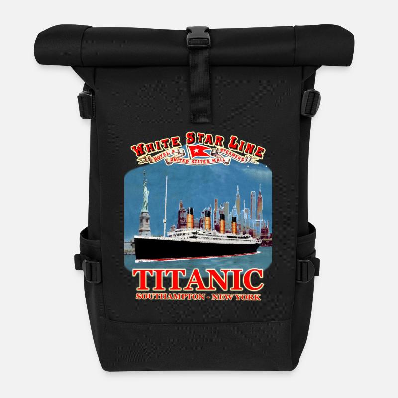 TITANIC creation Louis RUNEMBERG © Adagp - Roll Top Backpack - black