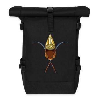 Épées et casque daces - Sac à dos roll top - noir - Devant