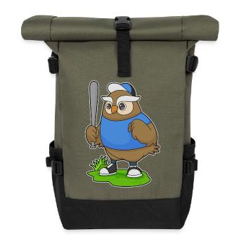 Batte de baseball Owl - Sac à dos roll top - olive/noir - Devant