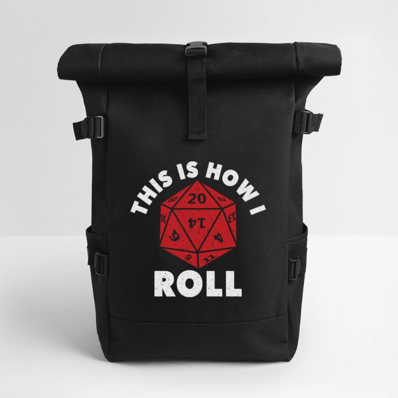 Dungeons Dice RPG Dragons C’EST COMME ÇA QUE JE ROULE Sac à dos roll top