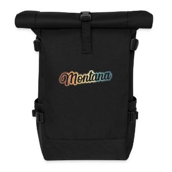 Montana USA America State - Roll Top Backpack - black - Front