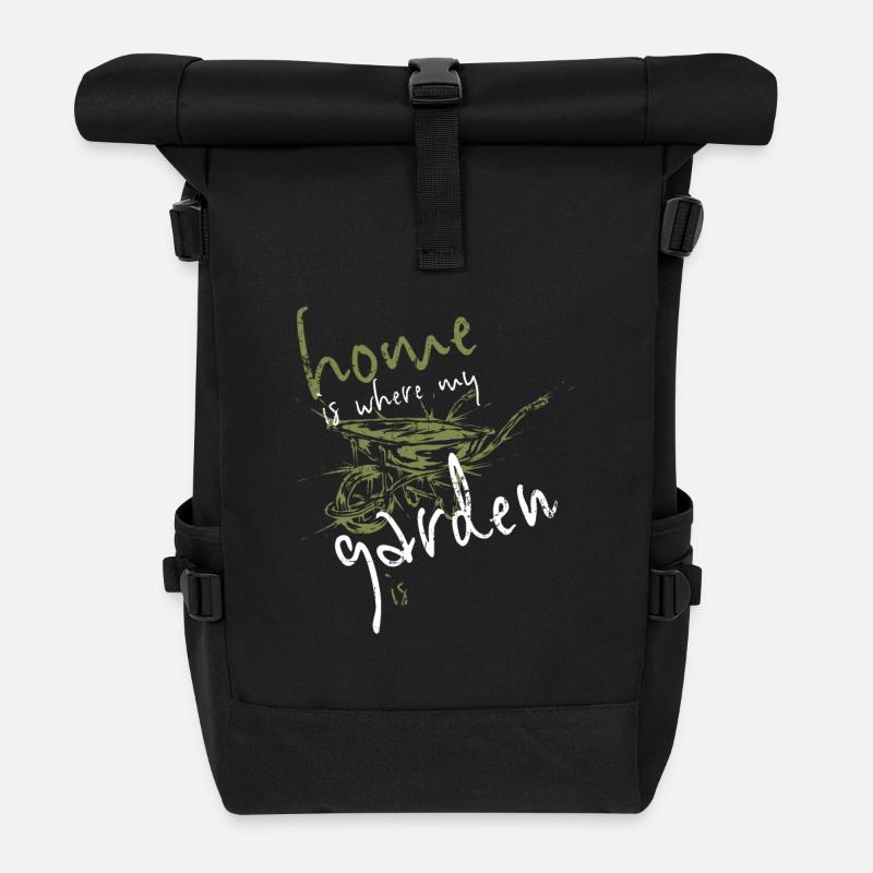 Gärtner Garten - Rolltop Rucksack - Schwarz