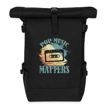 Pop Music Matters R’n’B Singer Stars - Sac à dos roll top - noir - Devant