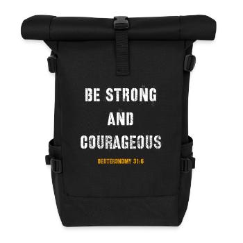 Jesus, Jesus, Jesus christlich christlich christlich - Rolltop Rucksack - Schwarz - Vorne