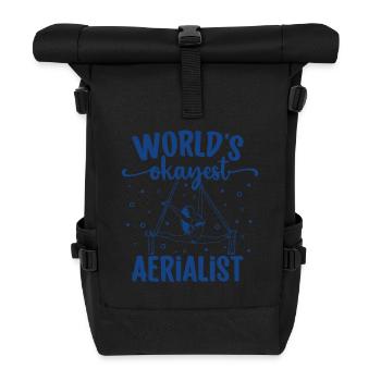 L’acrobate le plus correct du monde - Soie aérienne - Sac à dos roll top - noir - Devant