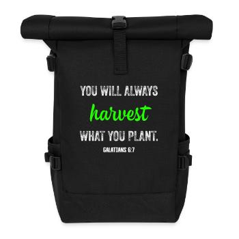 Jesus, Jesus, Jesus christlich christlich christlich - Rolltop Rucksack - Schwarz - Vorne