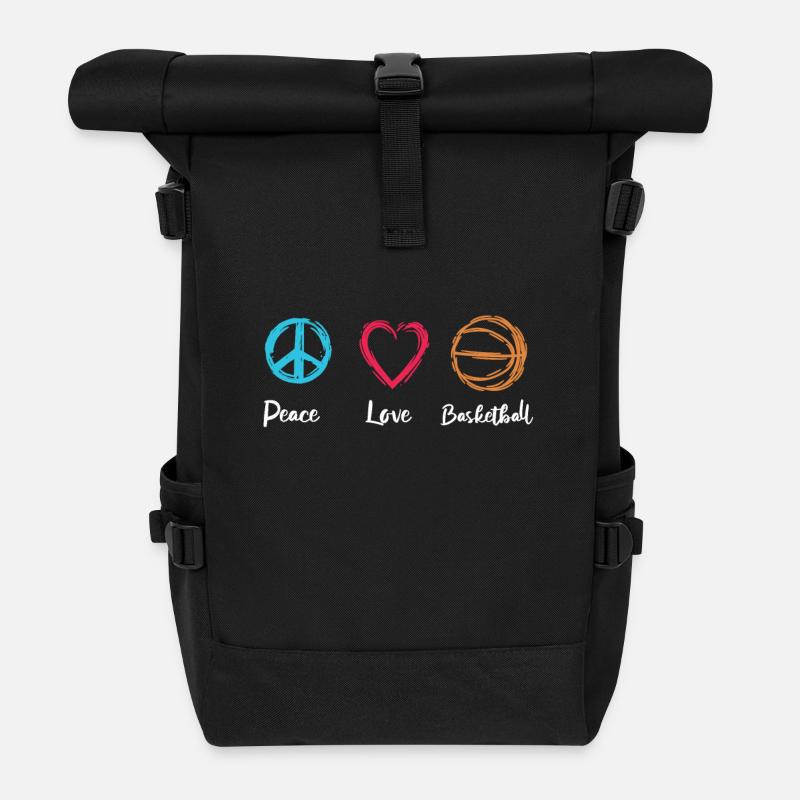 Basketballer Motivation - Rolltop Rucksack - Schwarz