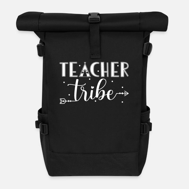 Lehrer Gruppen Design - Rolltop Rucksack - Schwarz