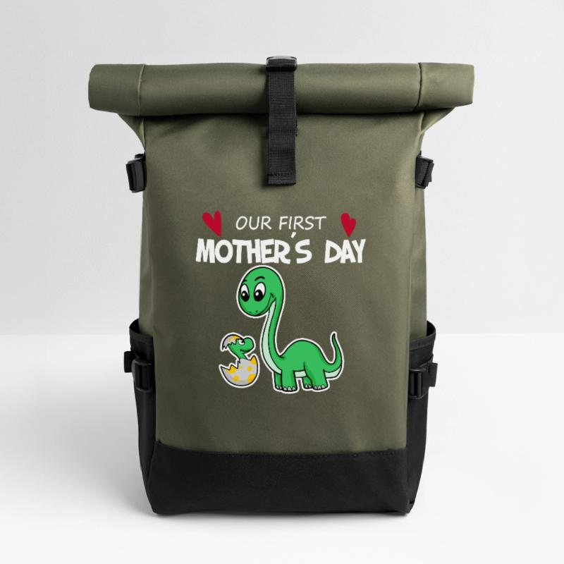 Muttertag - erster Muttertag Geschenk Rolltop Rucksack