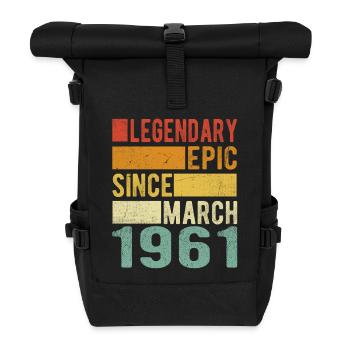 Anniversaire Mars 1961 Épopée légendaire - Sac à dos roll top - noir - Devant