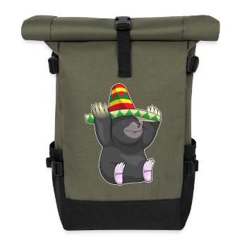 Maulwurf Sombrero - Rolltop Rucksack - Olive/Schwarz - Vorne
