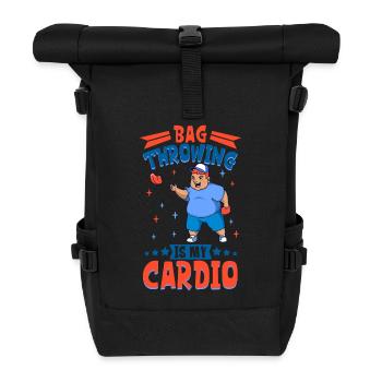 Throwing sacks is my sport - Cornhole - Roll Top Backpack - black - Front