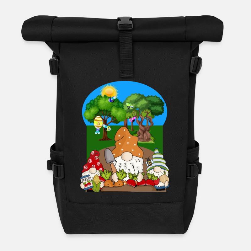 Jardinage printanier - Sac à dos roll top - noir