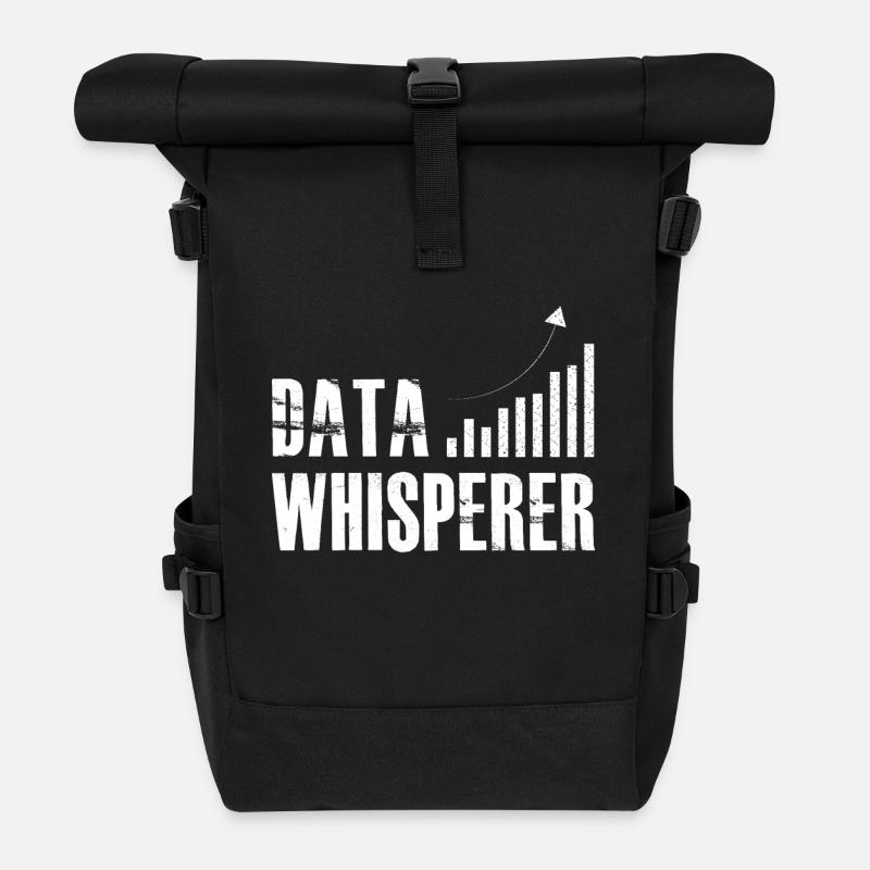 Data Whisperer Science Analyst Software Engineer - Rolltop Rucksack - Schwarz