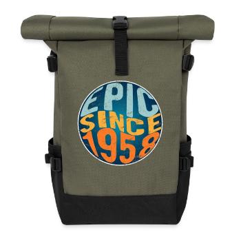 Épique depuis 1958 - Sac à dos roll top - olive/noir - Devant