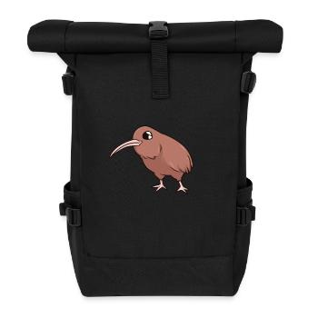 Kawaii Kiwi - Sac à dos roll top - noir - Devant