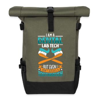 Je suis prothésiste dentaire - Sac à dos roll top - olive/noir - Devant