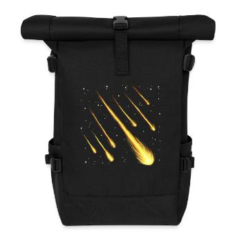 Shooting stars - Roll Top Backpack - black - Front