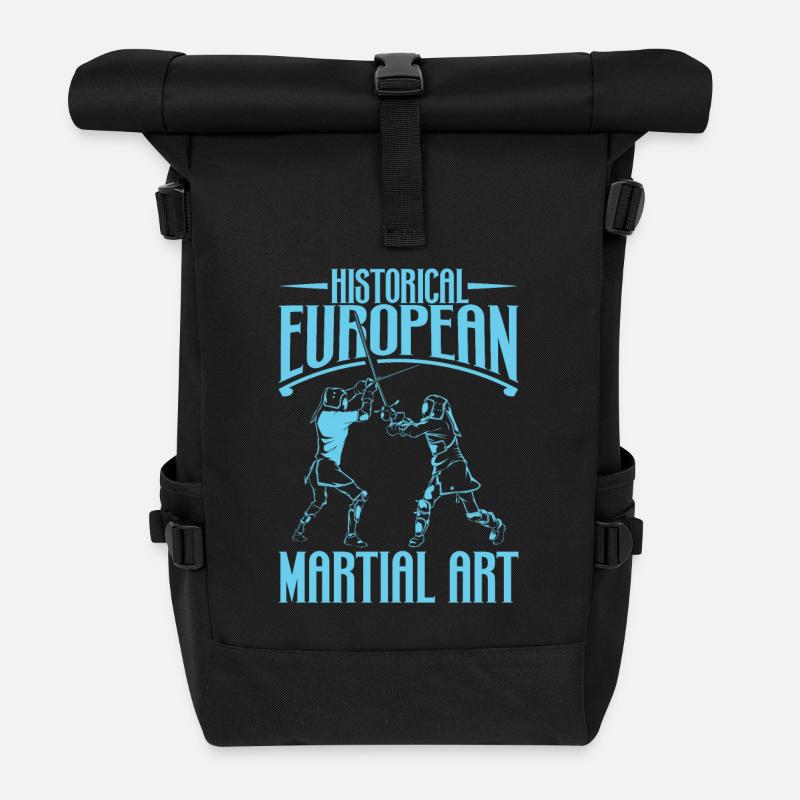 Schwertkampf - HEMA - Rolltop Rucksack - Schwarz
