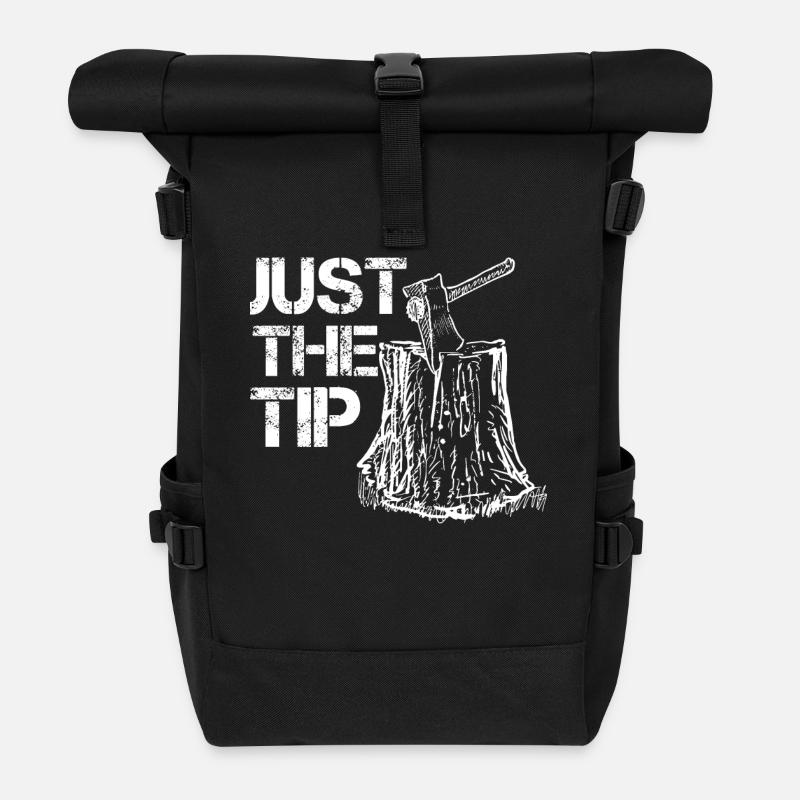 Ax Throwing Just The Tip Ax Whisperer Vintage - Roll Top Backpack - black