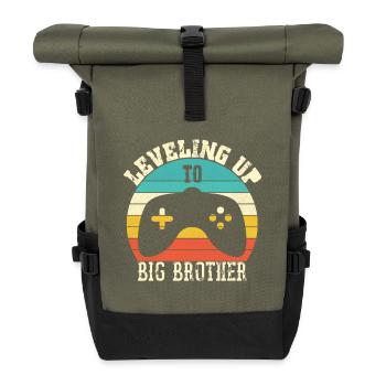 Steigen Sie auf Big Brother auf - Rolltop Rucksack - Olive/Schwarz - Vorne