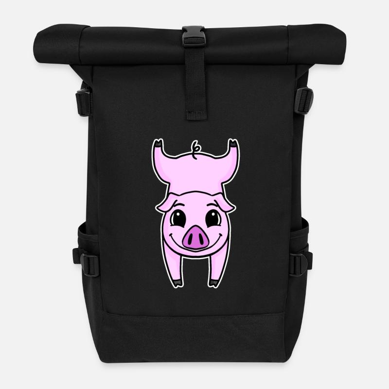 Handstand Pig Gymnastics Headstand Gymnastics - Sac à dos roll top - noir