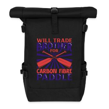 Handle brother for carbon paddle - dragon boat - Roll Top Backpack - black - Front