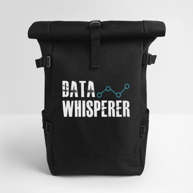 Datenflüsterer, wissenschaftlicher Analyst, Softwareentwickler Rolltop Rucksack