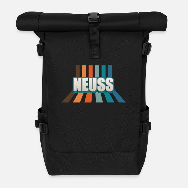Neusserin Neusser Neuss - Rolltop Rucksack - Schwarz