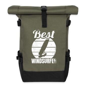 Best Windsurfer - Roll Top Backpack - olive/black - Front