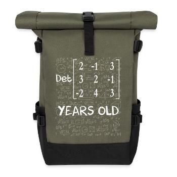 75. Jahrestag 75 Jahre Matrixdeterminante - Rolltop Rucksack - Olive/Schwarz - Vorne