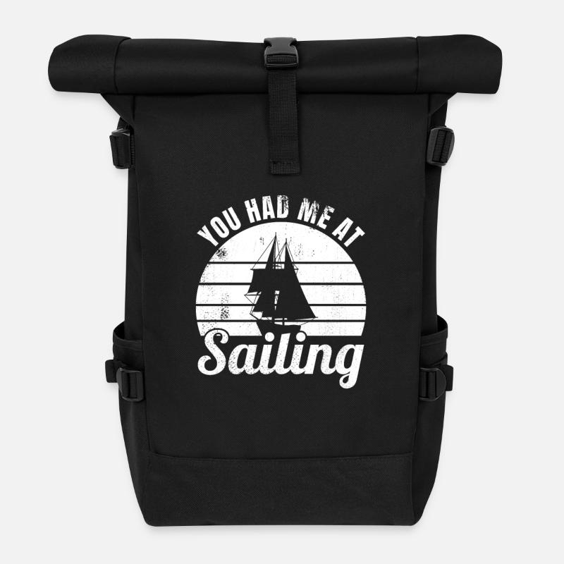 Segeln Witz - Rolltop Rucksack - Schwarz