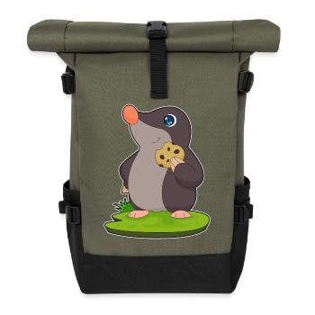 Maulwurf Cookie - Rolltop Rucksack - Olive/Schwarz - Vorne