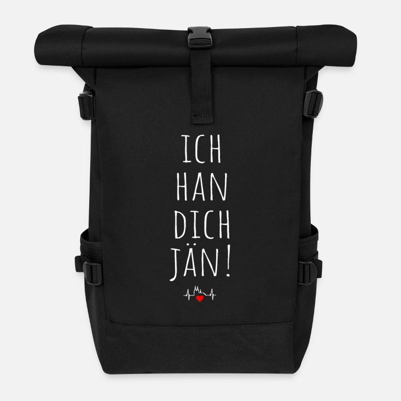 Ich Han Dich Jän Kölsch Kölle Kölner Karneval Köln - Rolltop Rucksack - Schwarz