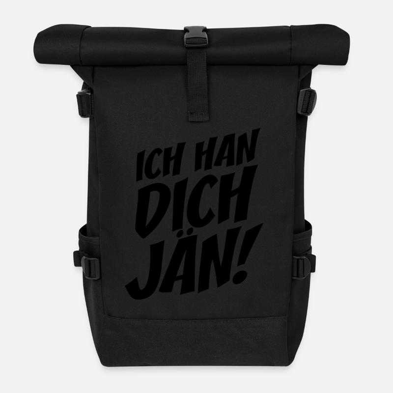 Ich Han Dich Jän Kölsch Kölle Kölner Karneval Köln - Rolltop Rucksack - Schwarz