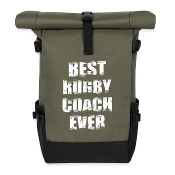 Best rugby coach of all time - Roll Top Backpack - olive/black - Front