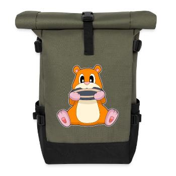 Hamster Samen - Rolltop Rucksack - Olive/Schwarz - Vorne