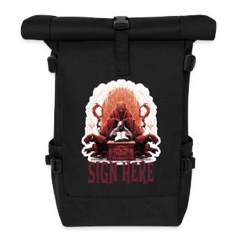 Game Master Dark Contract Fantasy RPG Shirt - Roll Top Backpack - black - Front