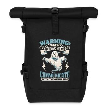 Kommuniziere mit Geistern - Geisterjäger - Rolltop Rucksack - Schwarz - Vorne