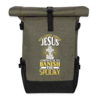 Heiliger Geisterjäger - Rolltop Rucksack - Olive/Schwarz - Vorne