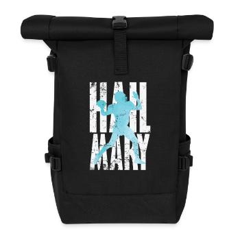 Hail Mary Football - Rolltop Rucksack - Schwarz - Vorne