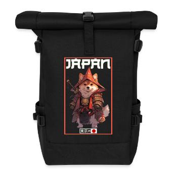 Asia Corki Japanese Samurai Samurai - Roll Top Backpack - black - Front