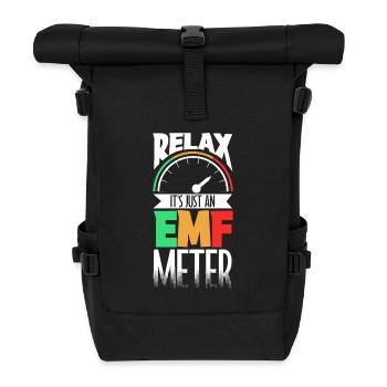 Es ist nur in EMF meter - Geisterjäger - Rolltop Rucksack - Schwarz - Vorne
