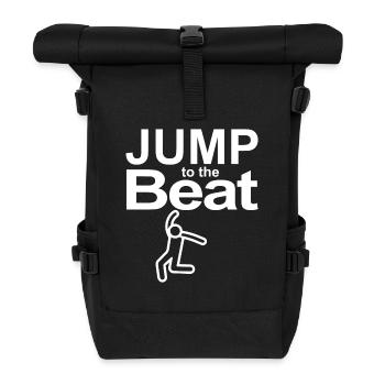 Jump to the Beat - Roll Top Backpack - black - Front