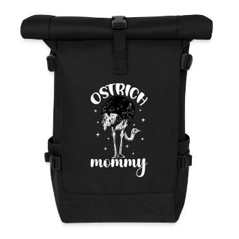 Propriétaire d’autruche - Maman autruche - Sac à dos roll top - noir - Devant