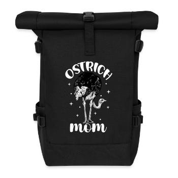 Propriétaire d’autruche - Maman autruche - Sac à dos roll top - noir - Devant