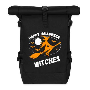 Joyeuses sorcières d'Halloween - Sac à dos roll top - noir - Devant