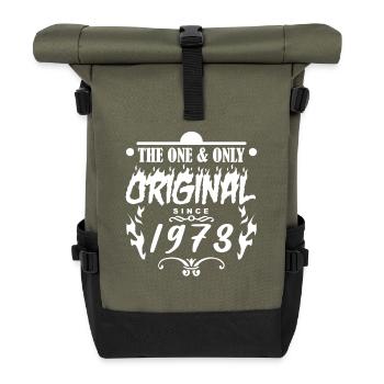 1973 - Roll Top Backpack - olive/black - Front