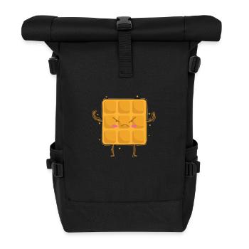 Pâte à pâtisserie forte pour gaufrier - Sac à dos roll top - noir - Devant