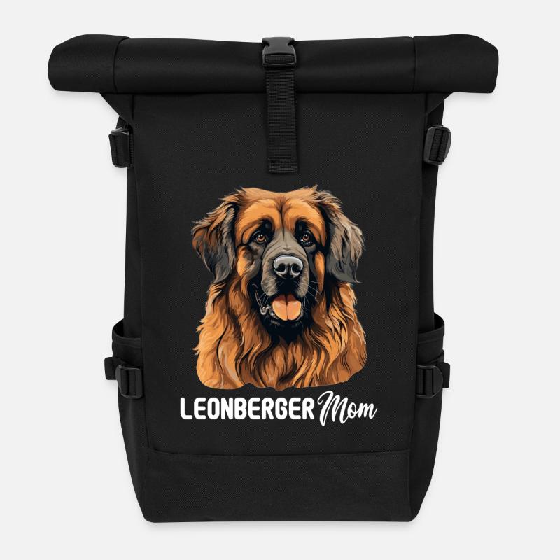 Leonberger - Rolltop Rucksack - Schwarz